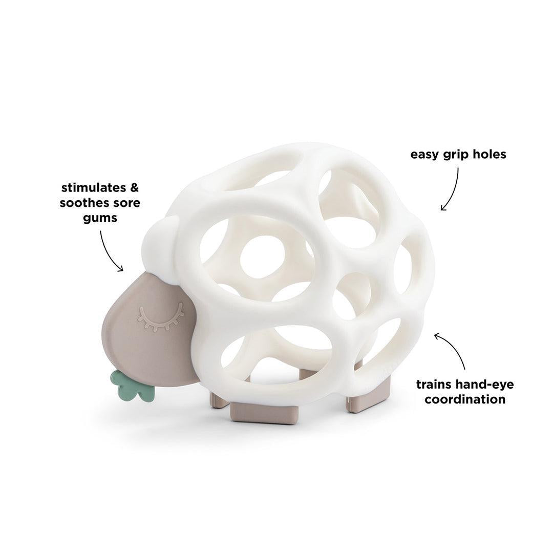 Done By Deer Grip & Teether Toy - Sheepy Sand