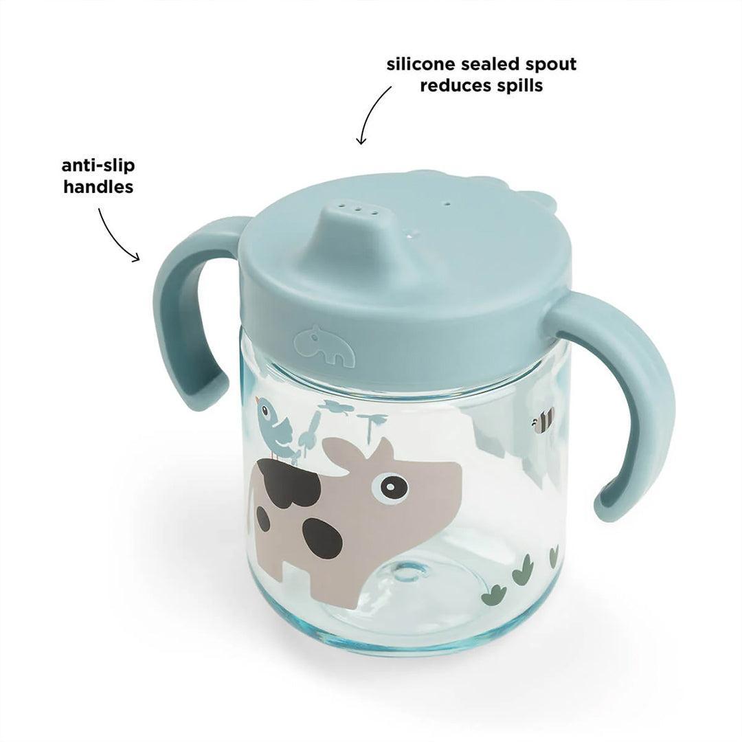 Done by Deer Learning Spout Cup - Tiny Farm Blue