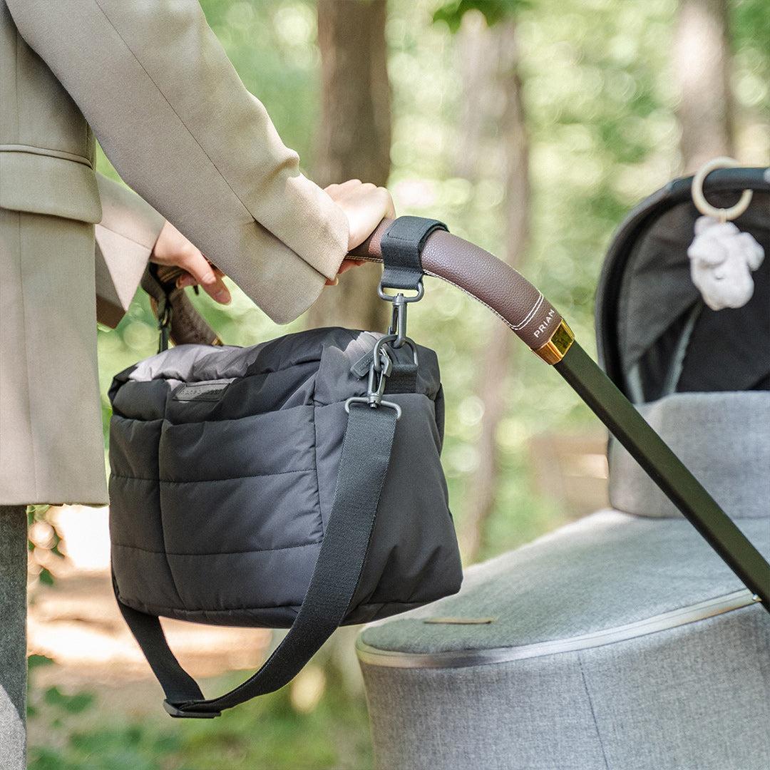 Done by Deer Quilted Stroller Bag - Black