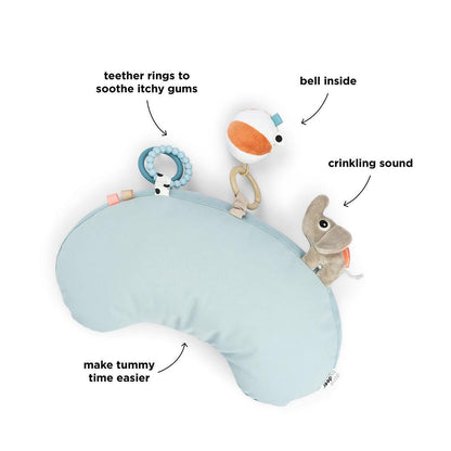 Done By Deer Tummy Time Activity Pillow - Playground Blue