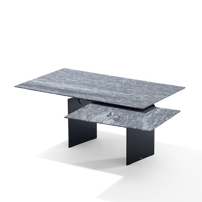 draenert | atlas table | extendable + pivotable | dreaming green stone 160/230x92cm
