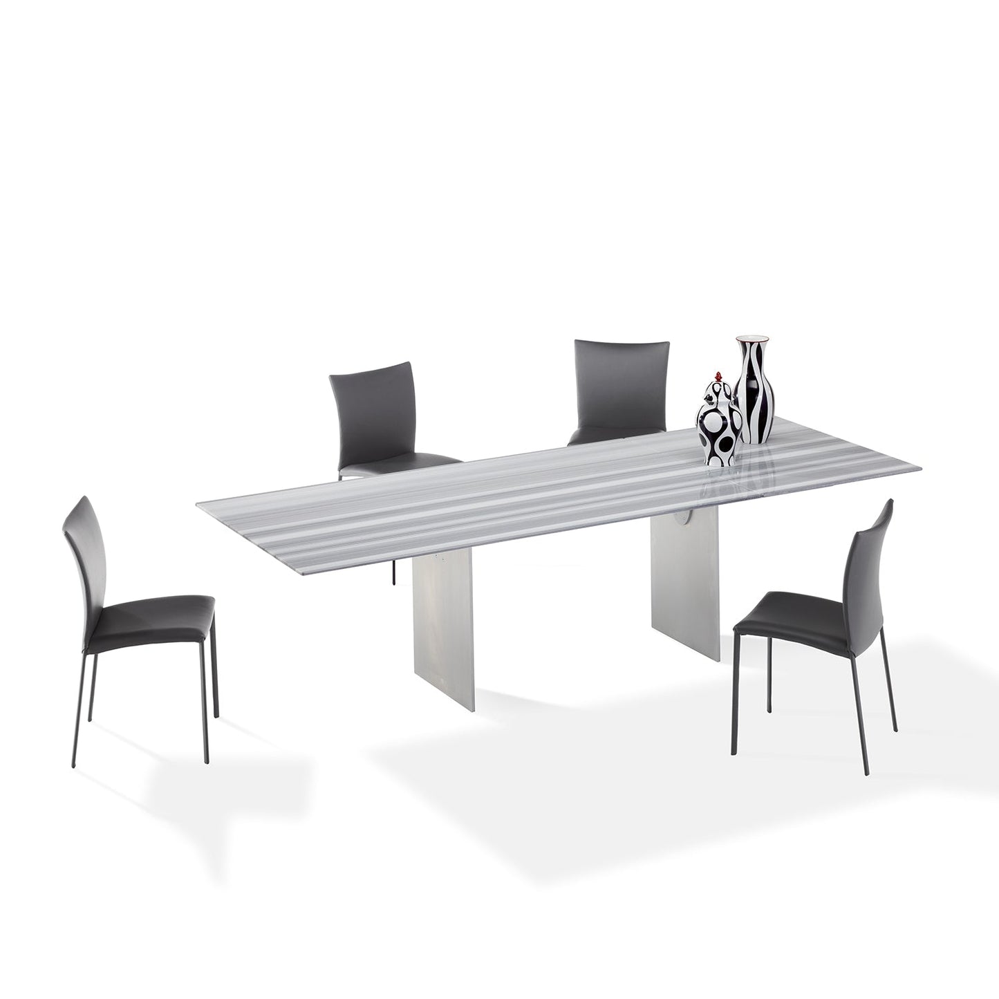 draenert | atlas table | extendable + pivotable | dreaming green stone 160/230x92cm