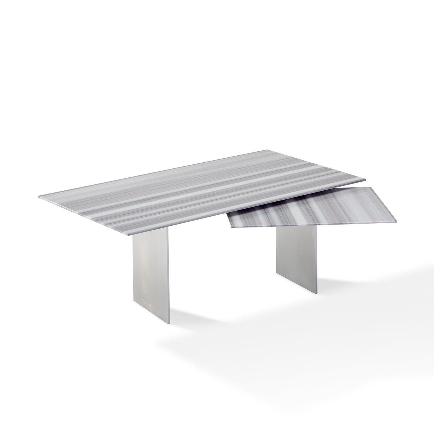 draenert | atlas table | extendable + pivotable | dreaming green stone 160/230x92cm