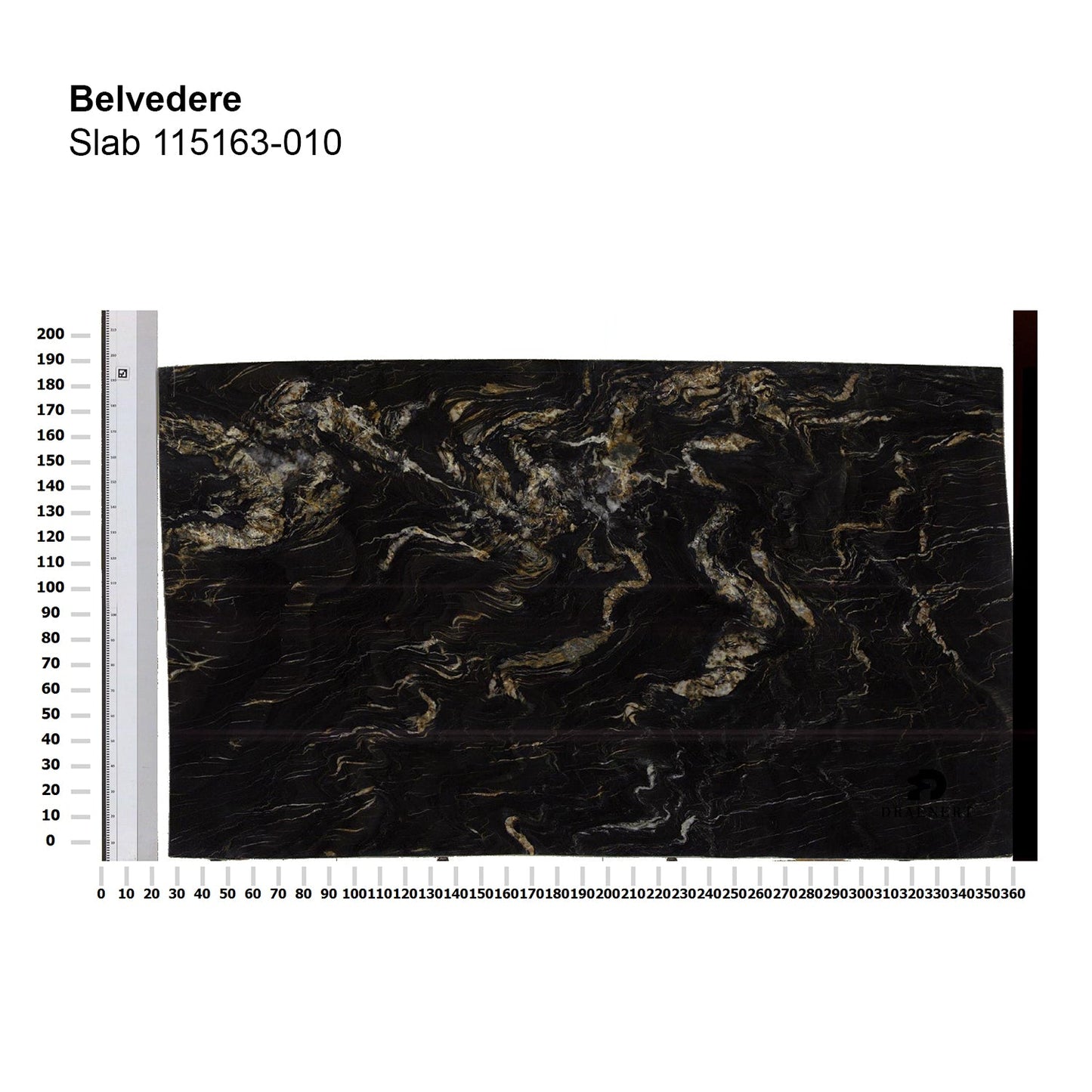 draenert | day bar trolley | belvedere polished stone + black frame