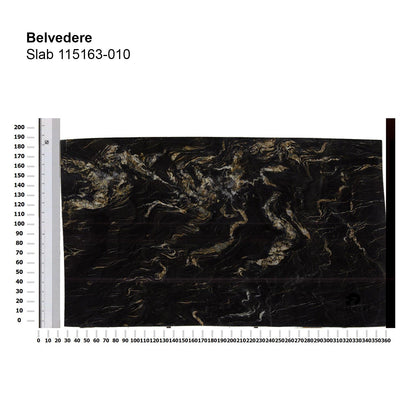 draenert | day bar trolley | belvedere polished stone + black frame