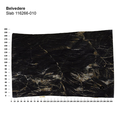 draenert | day bar trolley | belvedere polished stone + black frame