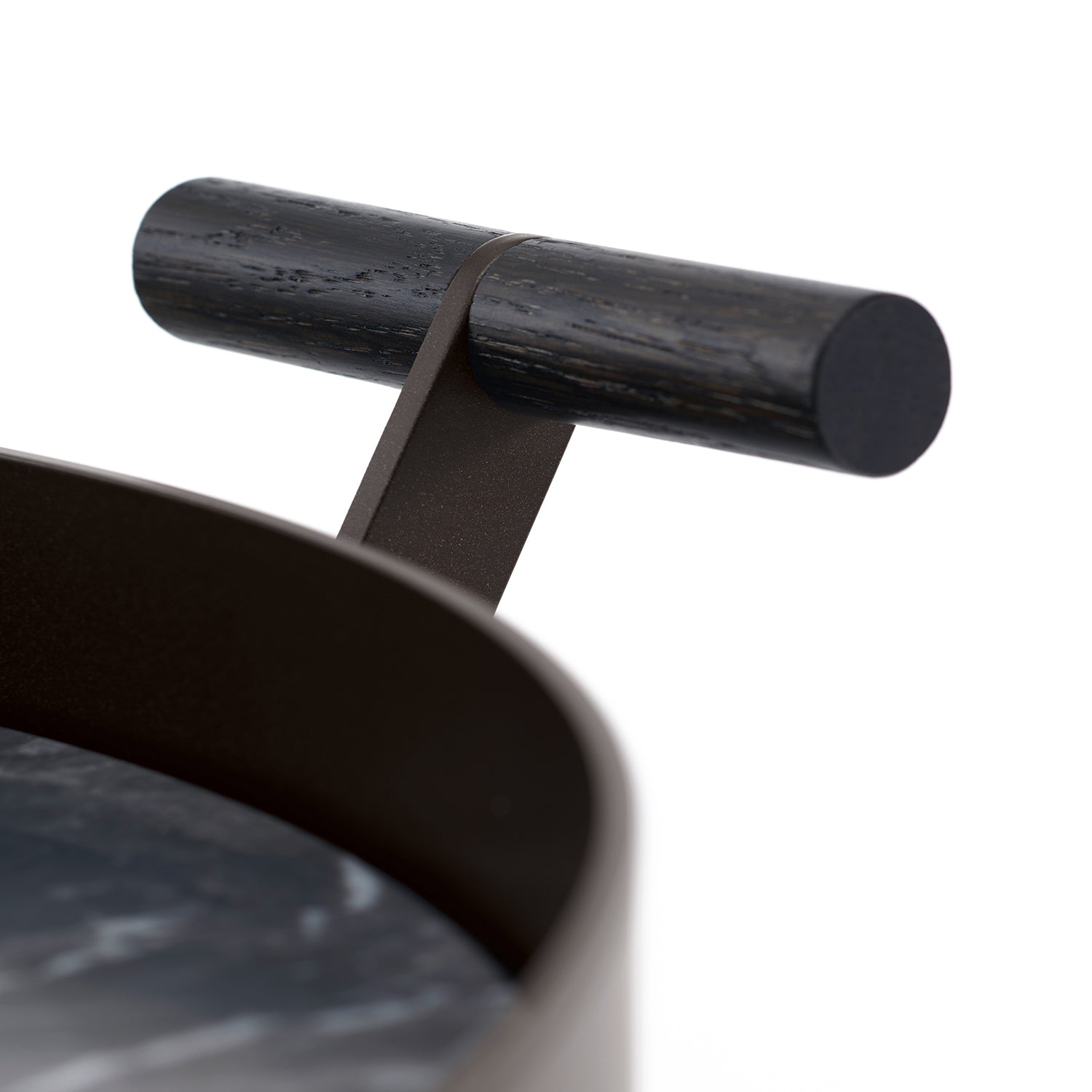 draenert | day bar trolley | belvedere polished stone + black frame
