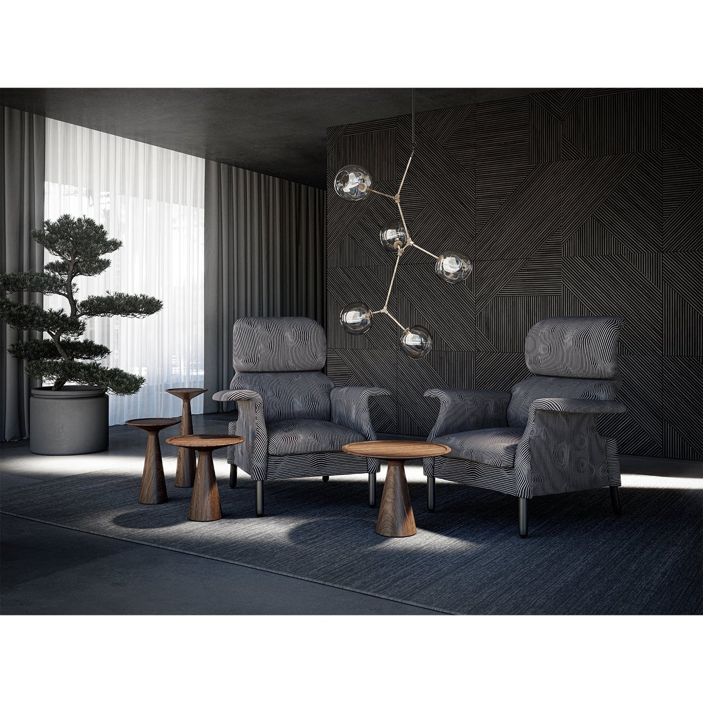 draenert | figura side table | american walnut 29x42cm