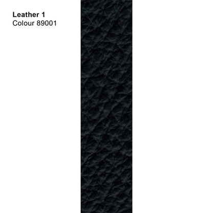 draenert | dexter armchair | swivel base | black leather + charmelle cloud 55