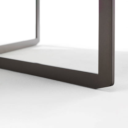 draenert | nebra coffee table with swivel top | azul mary stone + brown glass + dark bronze frame