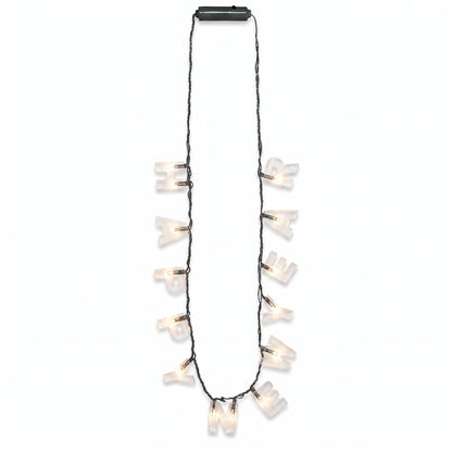 "Happy New Year" Light-Up Necklace - 36" Festive Wearable Accessory