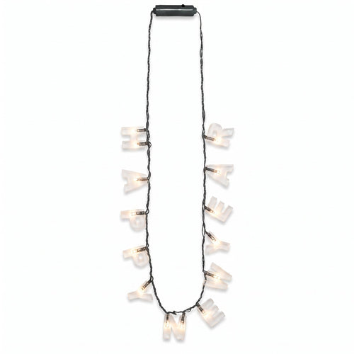 "Happy New Year" Light-Up Necklace - 36" Festive Wearable Accessory