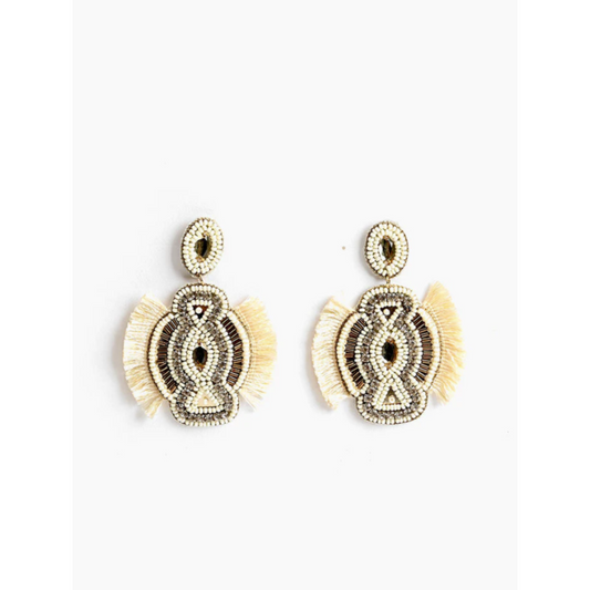 Egret Embellished Earrings