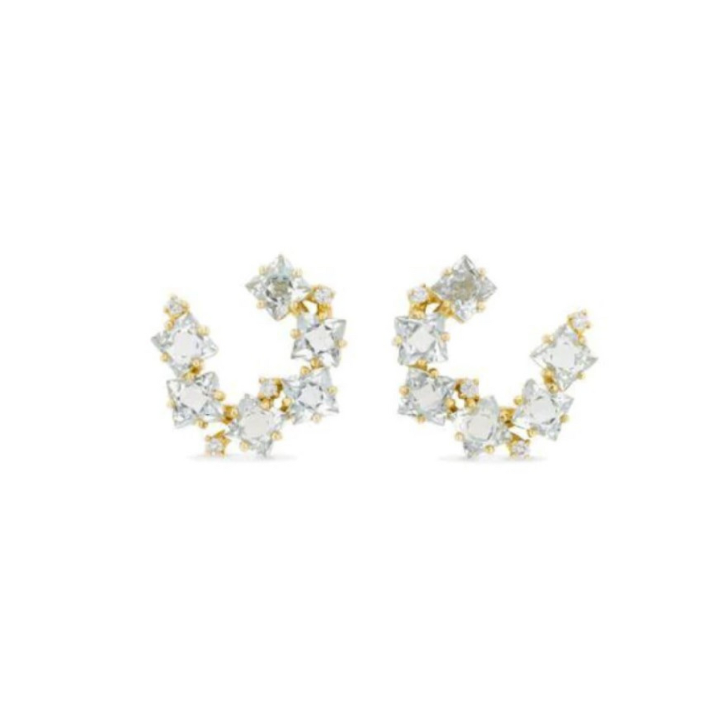 Ariel Sideways Spiral Hoops