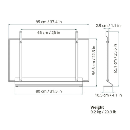 eldvarm | emma fireplace screen | classique large 95