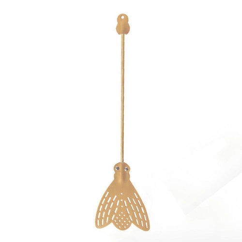 essey | fly fly leather flyswatter | natural - LC