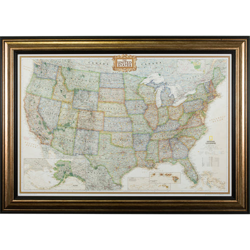 Executive United States Push Pin Map – Sonora Canyon Copper