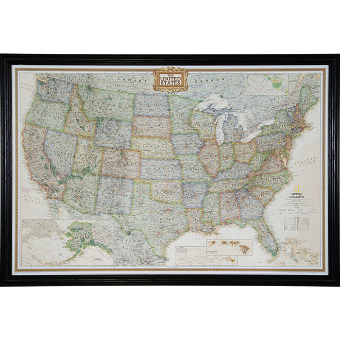 Executive United States Push Pin Map – Wiltshire 440 Black