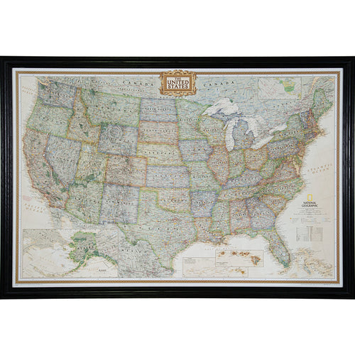 Executive United States Push Pin Map – Wiltshire 440 Black