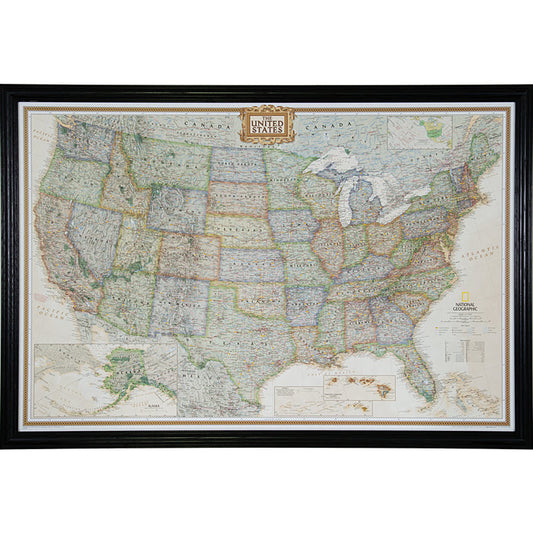 Executive United States Push Pin Map – Wiltshire 440 Black