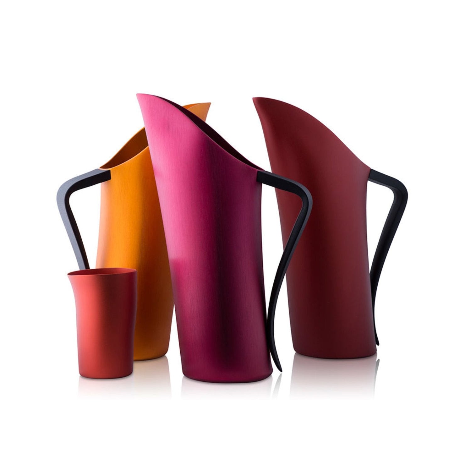 fink | beakers | set of 4 | red matte
