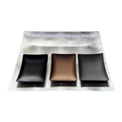 fink | tapas condiment tray | mocha