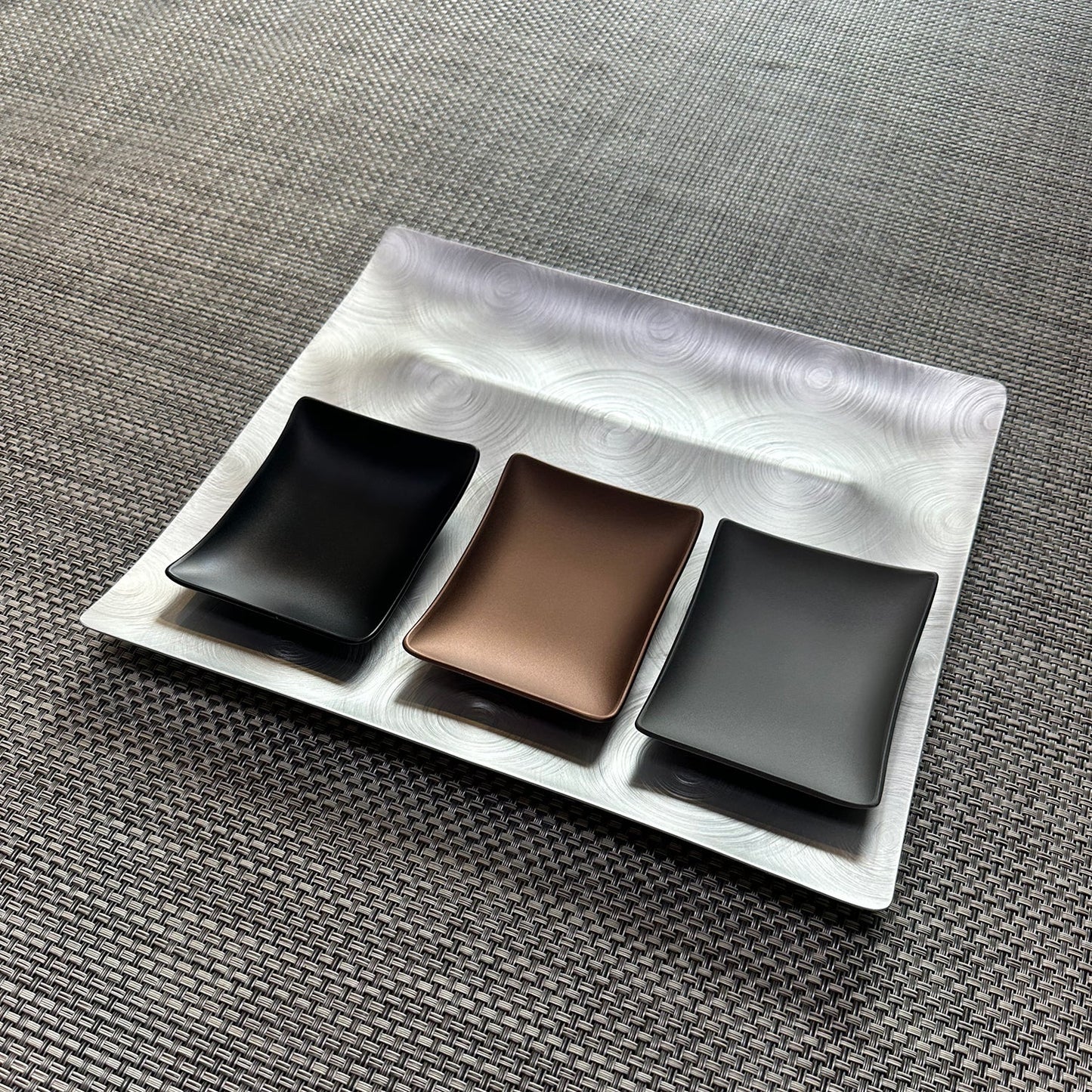 fink | tapas condiment tray | mocha