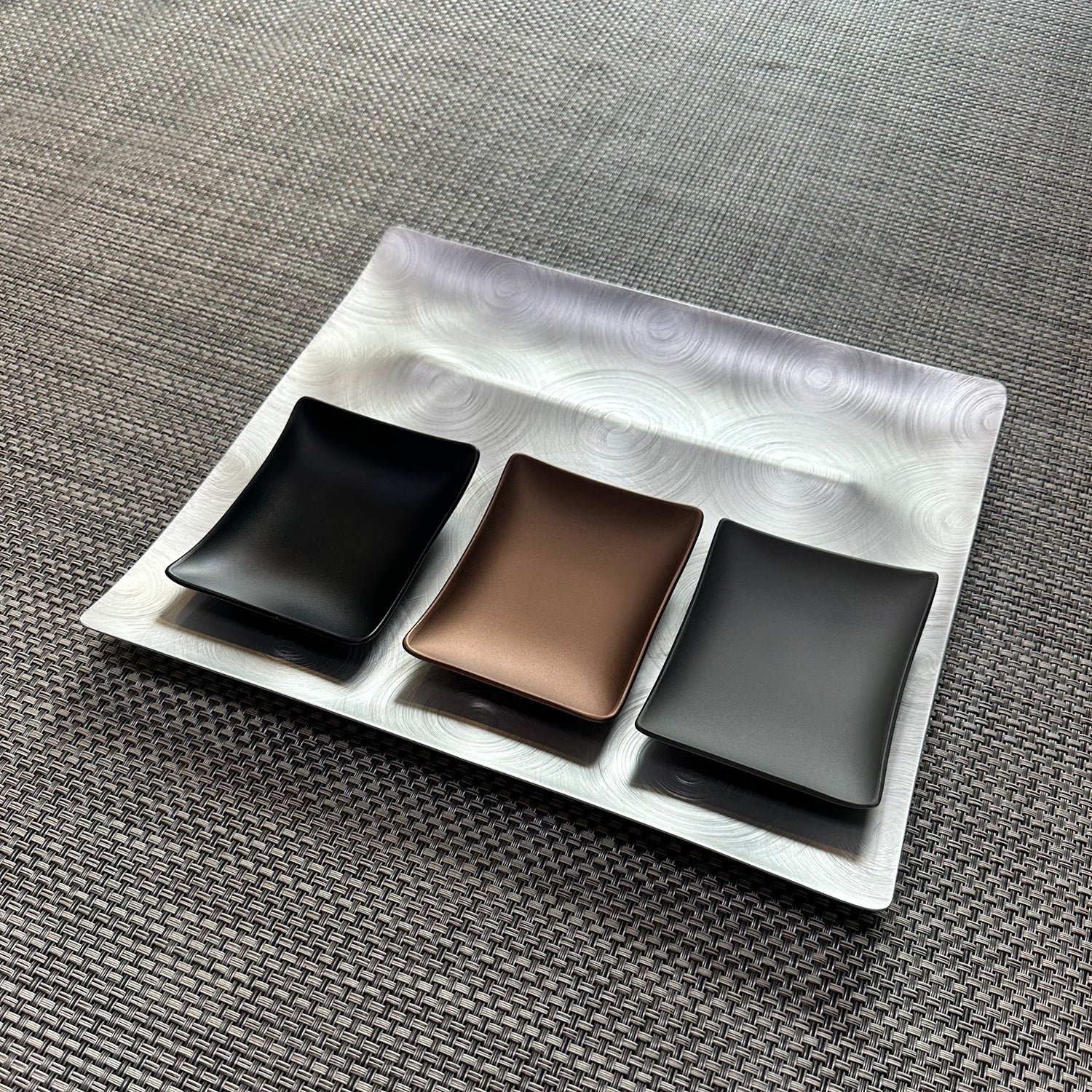 fink | tapas condiment tray | mocha