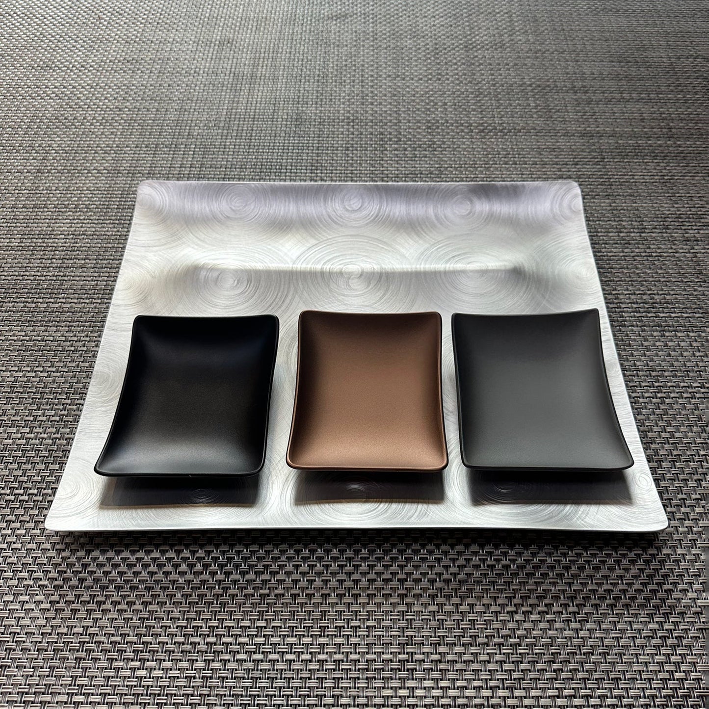 fink | tapas condiment tray | mocha