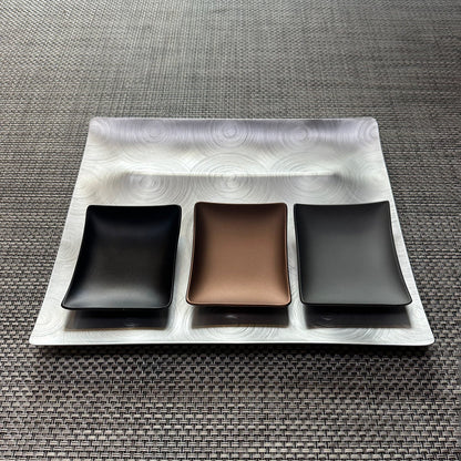 fink | tapas condiment tray | mocha