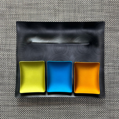 fink | tapas condiment tray | orange