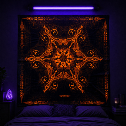 Vajra Guru Mandala — orange UV lifestyle front