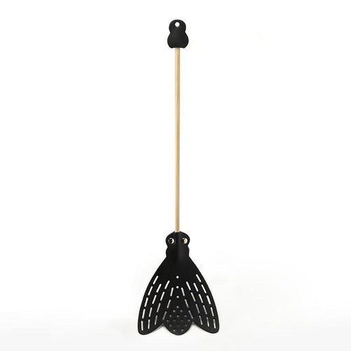 essey | fly fly leather flyswatter | black - LC