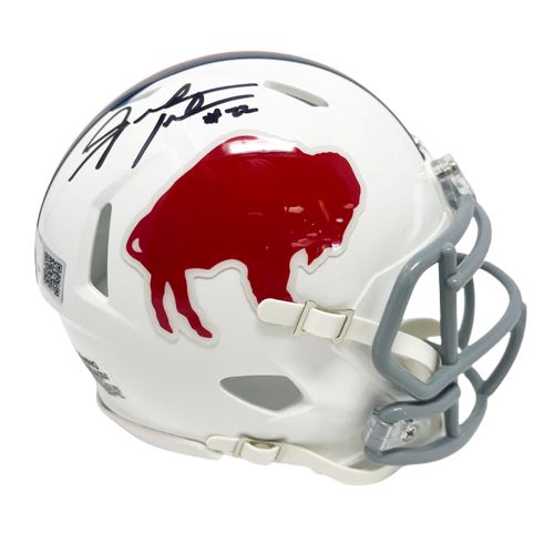 Fred Jackson Signed Buffalo Bills Standing Buffalo Speed Mini Helmet Signed Mini Helmets TSE Buffalo