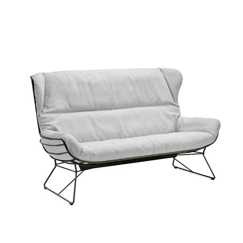 freifrau | leyasol outdoor wingback couch | lopi ash + black frame 160cm