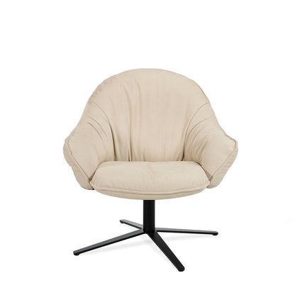 freifrau | marie lounge chair | x-base with rocker + tilting mechanism | adora jade leather + bronze frame