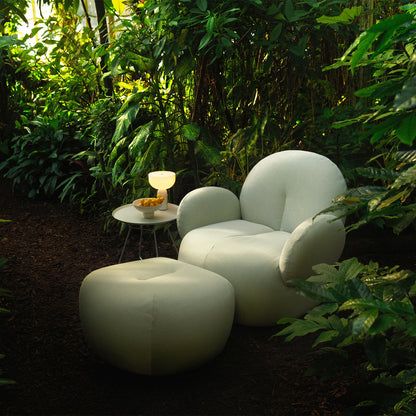 freifrau | nana outdoor pouf petite | lopi fabric