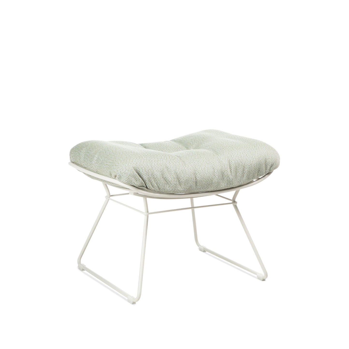 freifrau | leyasol outdoor ottoman | lopi beldi + grey white frame