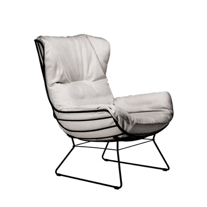freifrau | leyasol outdoor wingback chair | lopi ash + black frame