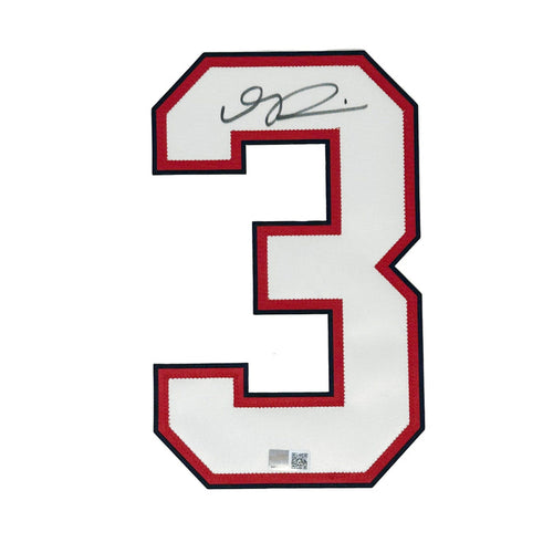 Gabriel Davis Signed White Authentic Jersey Number #3 CLEARANCE TSE Buffalo
