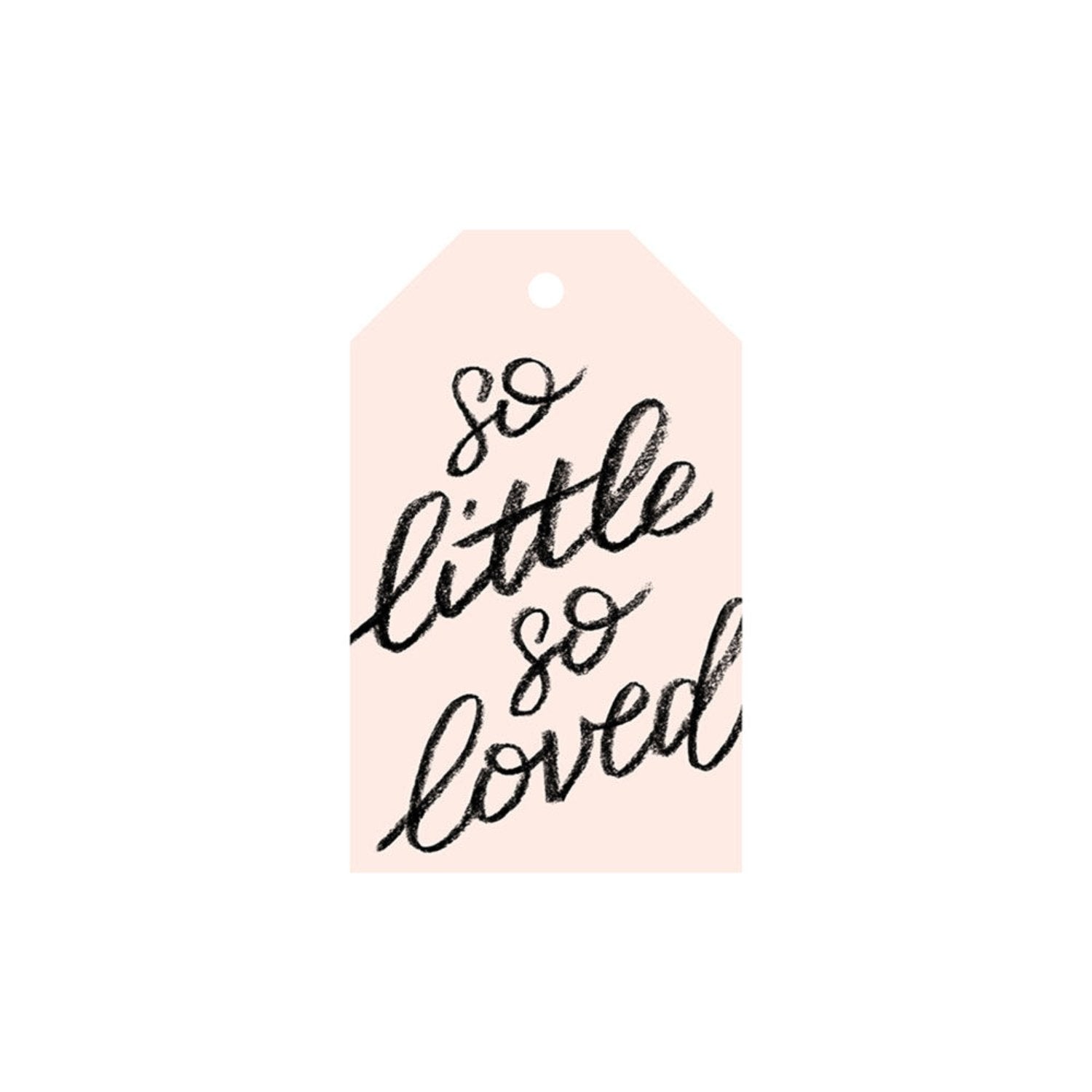 galina dixon | gift tag | so little so loved | blush