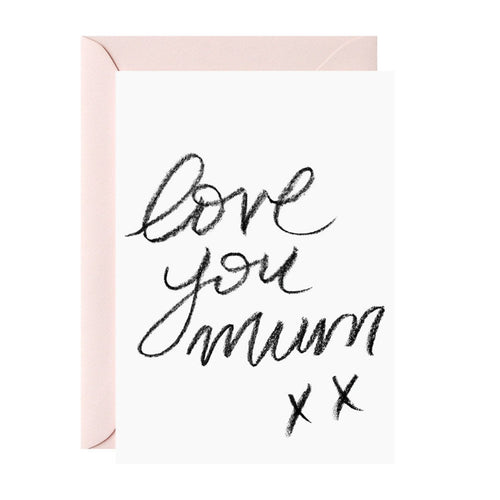 galina dixon | greeting card | love you mum xx