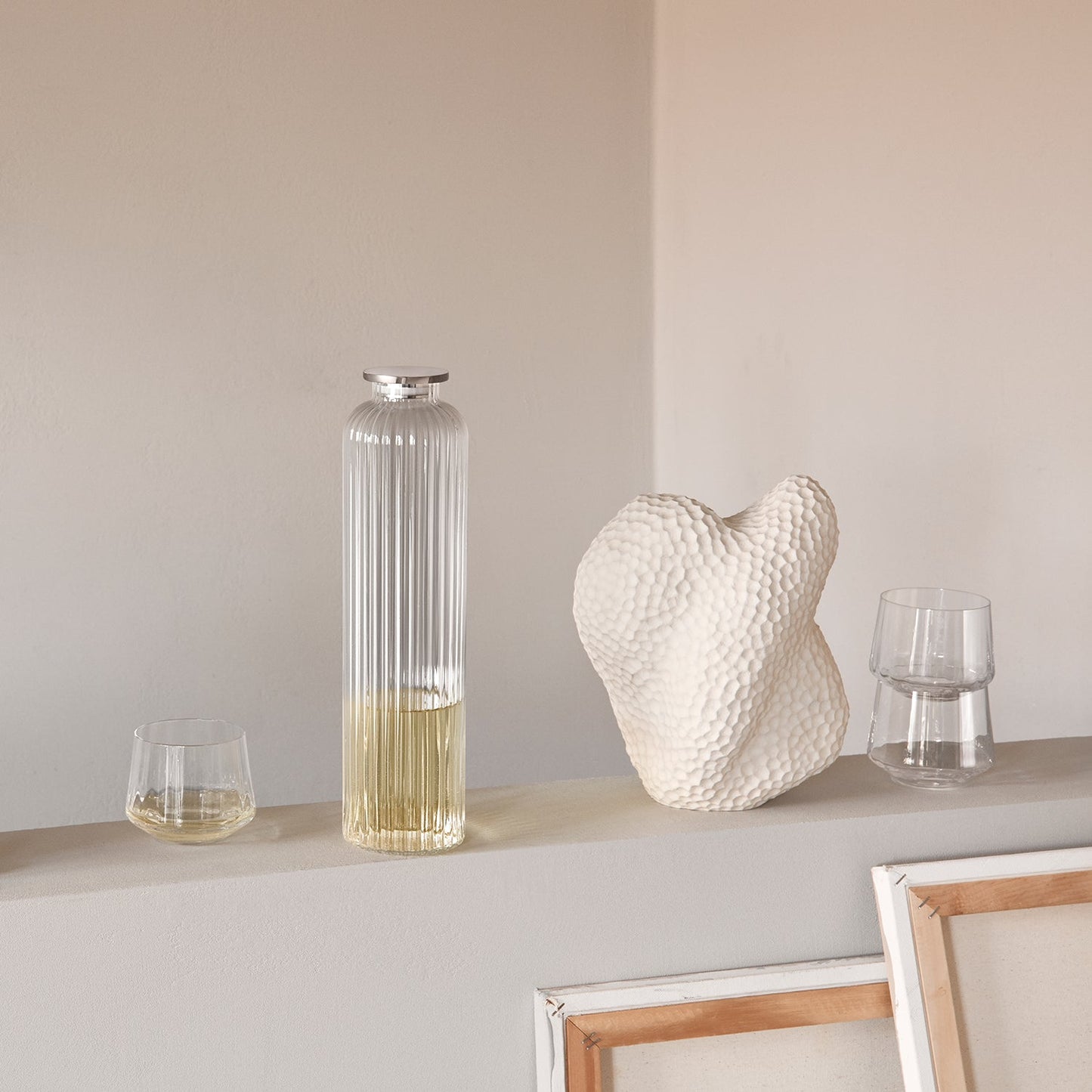 georg jensen | bernadotte carafe with lid + low tumbler |  2pcs bundle