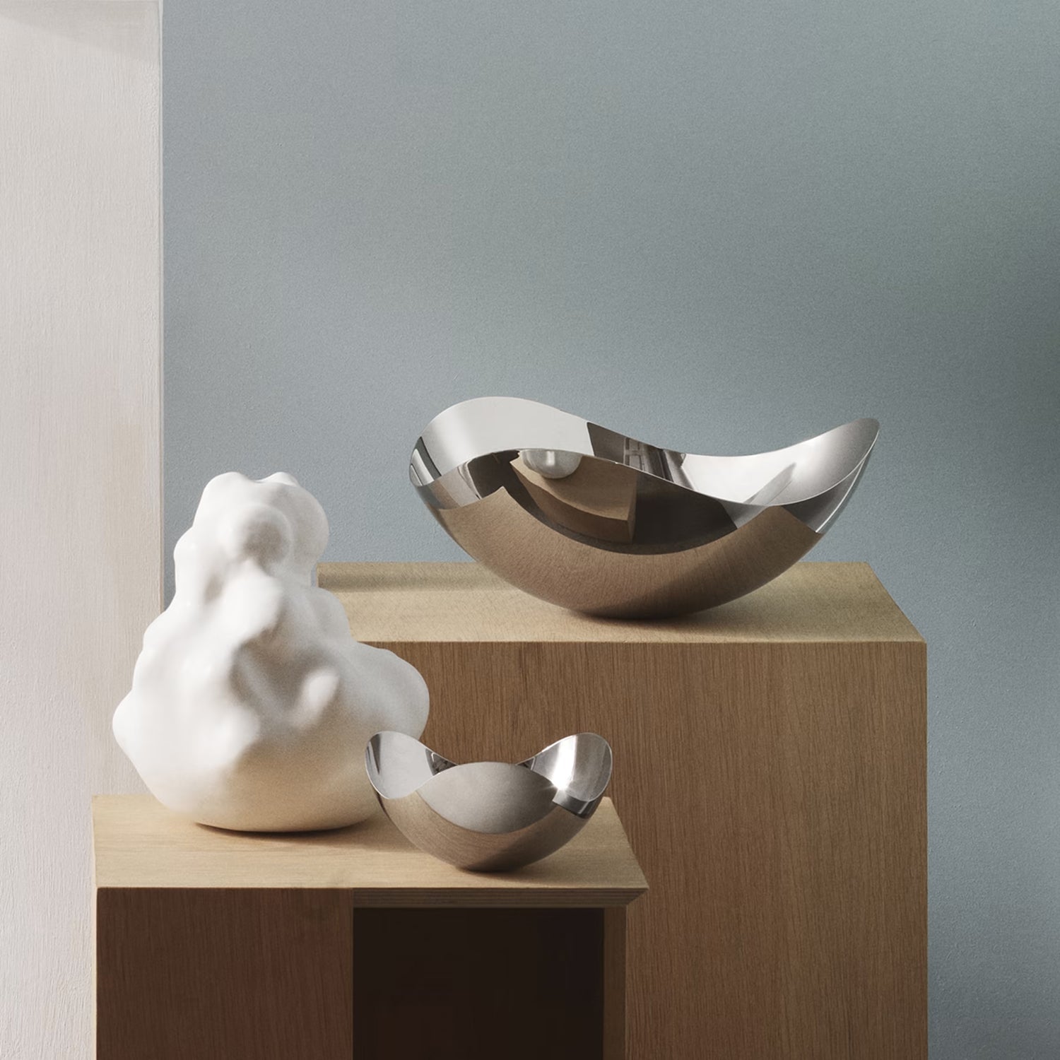 georg jensen | bloom mirror bowl | large