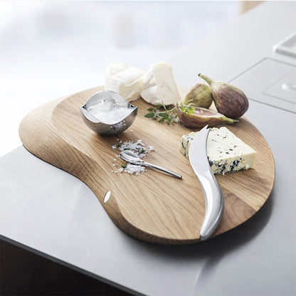 georg jensen | forma cheeseboard & all round cheeseknife | oak wood