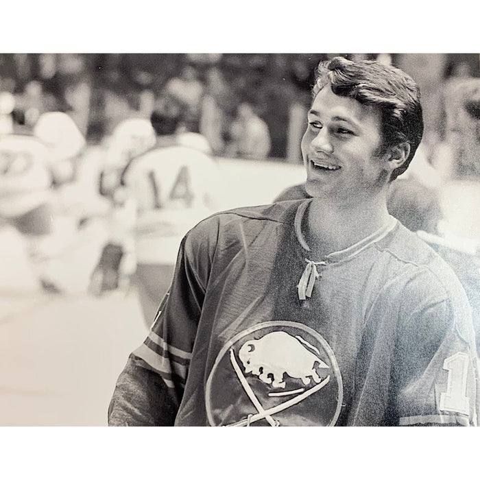 Gilbert Perreault Unsigned Black & White Close-Up 11x14 Photo Unsigned Photos TSE Buffalo
