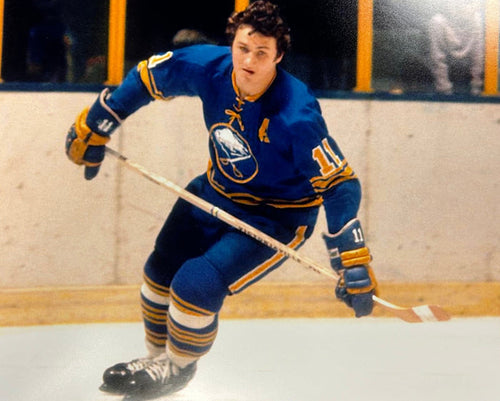 Gilbert Perreault Unsigned Skating In Blue 11x14 Photo Unsigned Photos TSE Buffalo