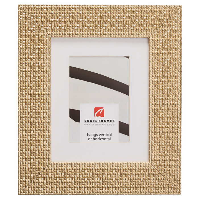 Glimmer 2.375", Matted Champagne Gold Picture Frame