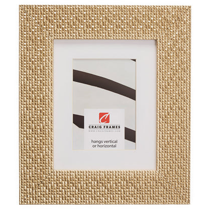 Glimmer 2.375", Matted Champagne Gold Picture Frame