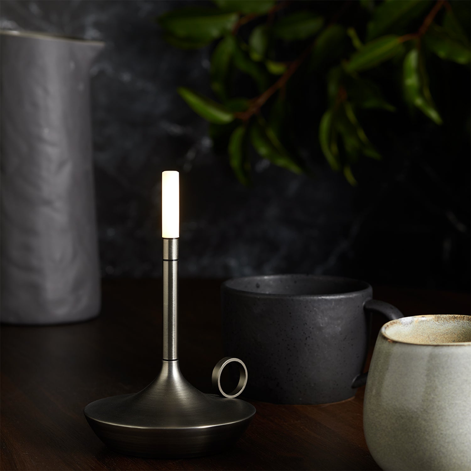 graypants | wick portable table lamp | graphite 16.5cm